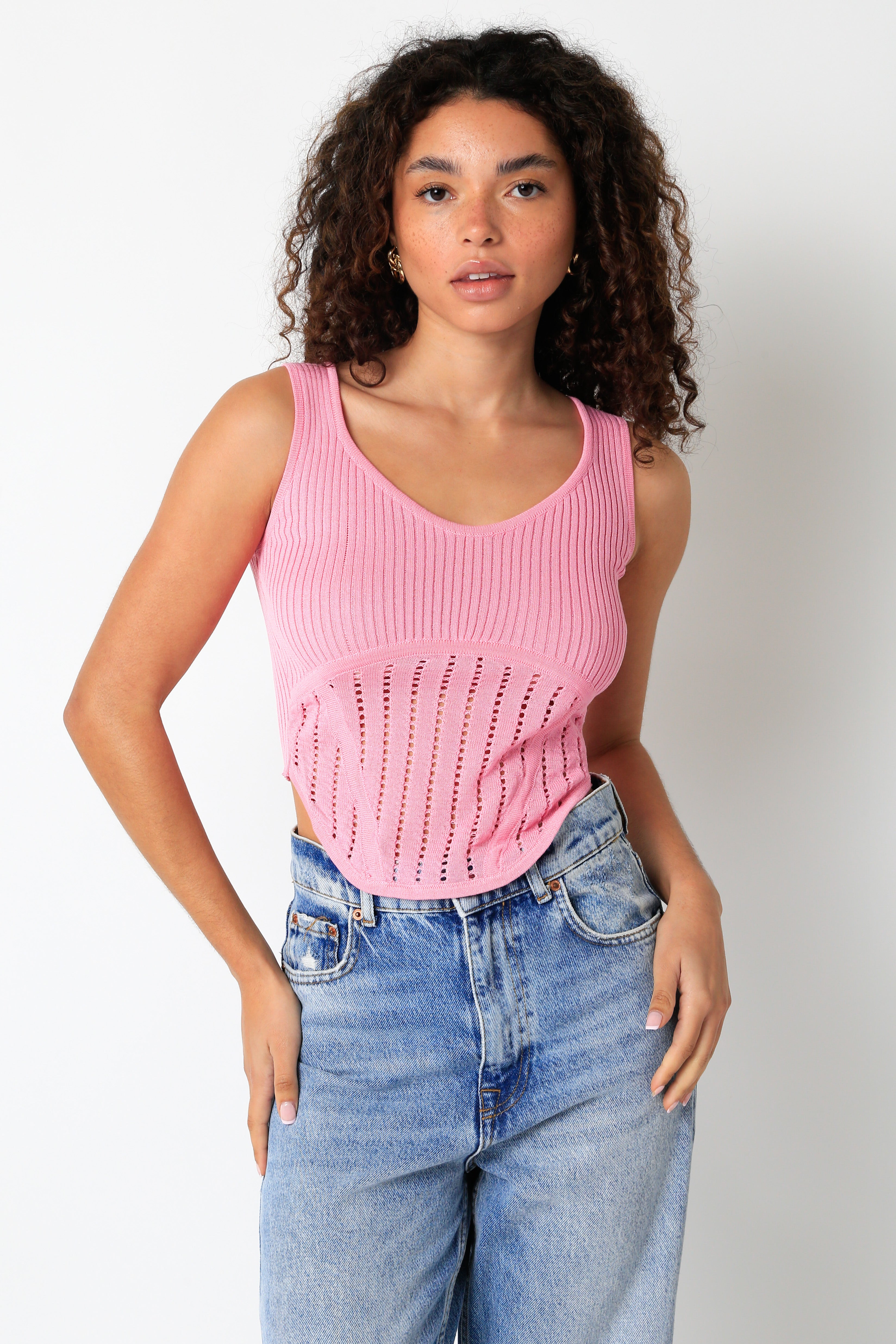 Pink Knit Top