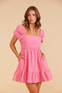 Thumbnail for Kalani Mini Dress Pink, Dress by Mink Pink | LIT Boutique