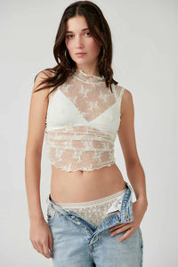 Thumbnail for Solid Nice Try White Muscle Tank, Tops by Free People | LIT Boutique