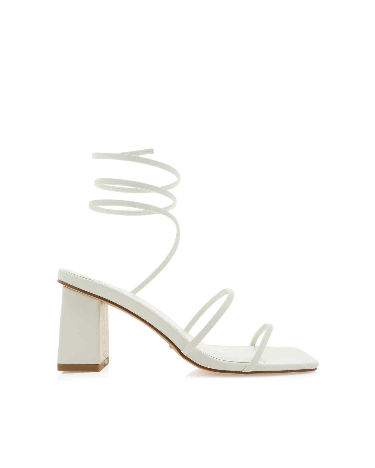 Unice Strappy Sandal White, Heel Shoe by Billini | LIT Boutique