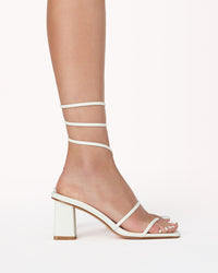 Thumbnail for Unice Strappy Sandal White, Heel Shoe by Billini | LIT Boutique