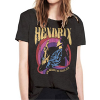 Thumbnail for Hendrix Guitar Black Tee, Short Tee by Prince Peter | LIT Boutique