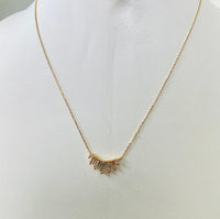 Thumbnail for Aero Baguette Pendant Necklace 14k Gold, Necklace by Secret Box | LIT Boutique