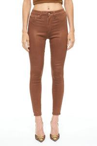 Thumbnail for Aline High Rise Skinny Coated Cognac, Denim by Pistola | LIT Boutique
