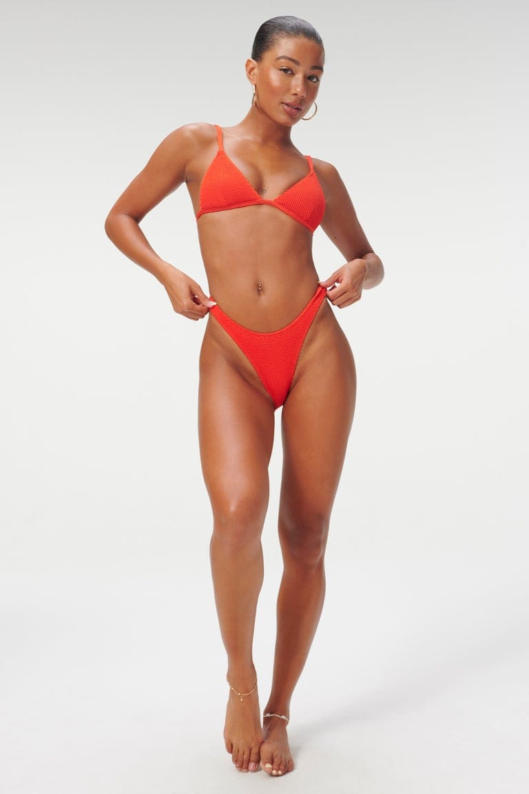 Always Fits Better Cheeky Bikini Bottom Bright Poppy, Swim by Good American | LIT Boutique