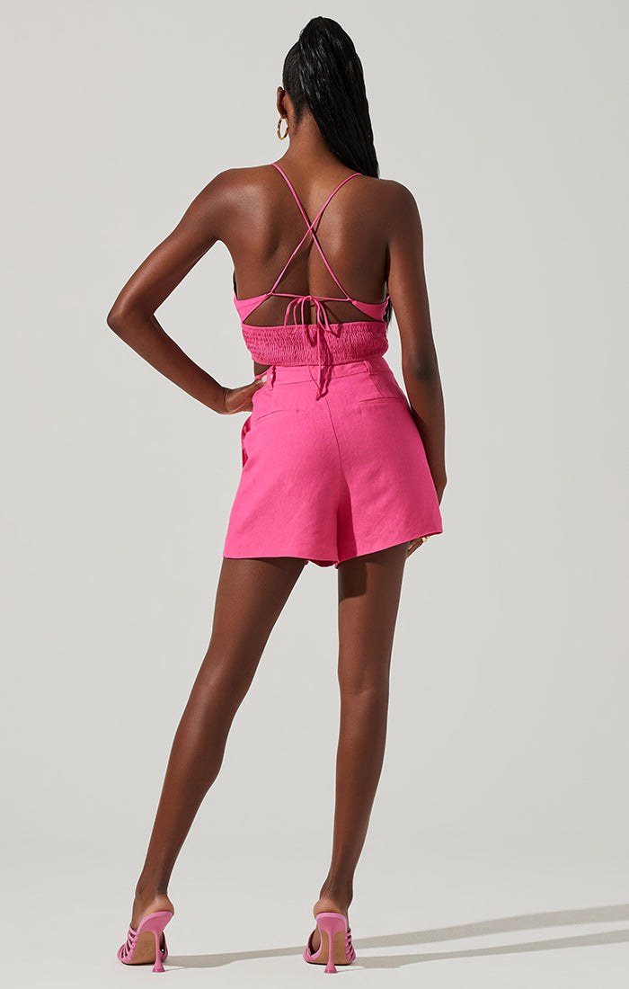 Amiah Shorts Pink, Bottoms by ASTR | LIT Boutique