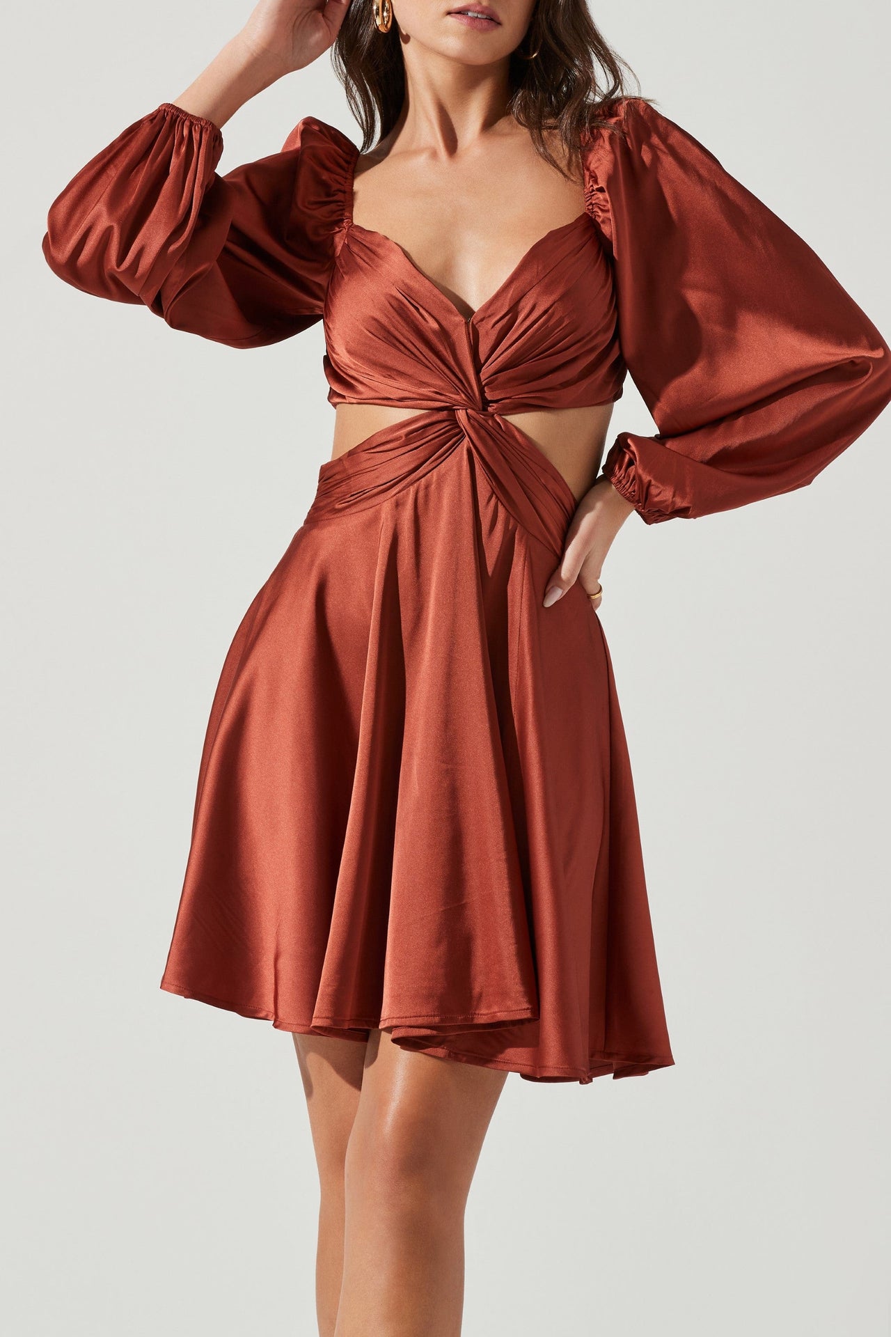 Anamaria Dress Rust, Dress by ASTR | LIT Boutique