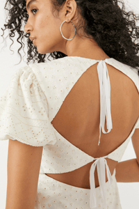 Thumbnail for Apricot Rose Mini Dress White, Dresses by Free People | LIT Boutique