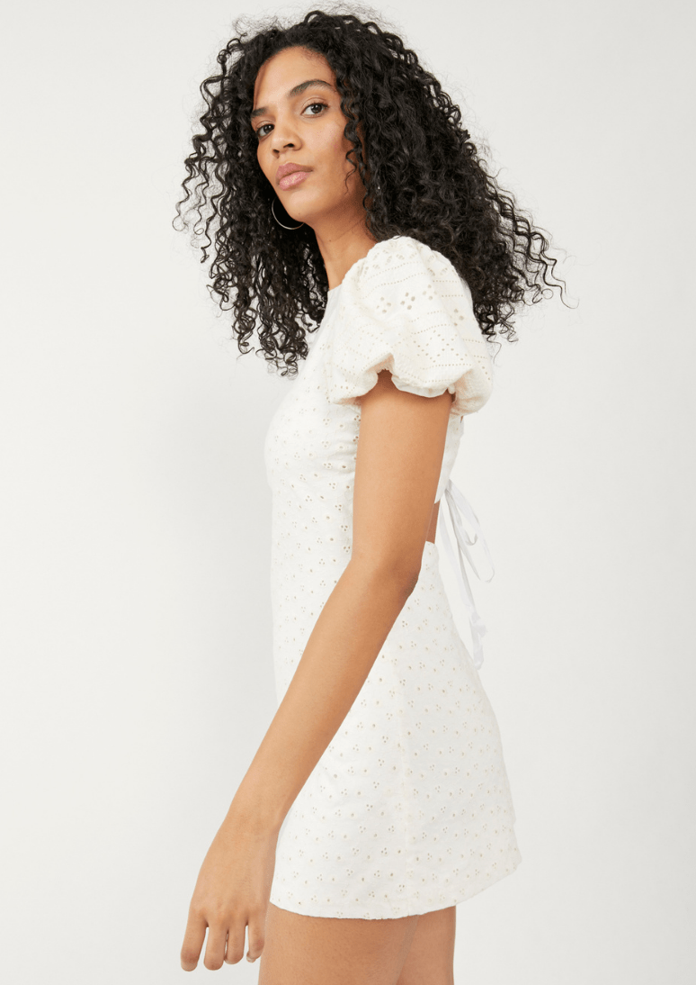 Apricot Rose Mini Dress White, Dresses by Free People | LIT Boutique