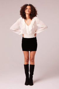 Thumbnail for Ara Top Cream, Tops Blouses by Band of Gypsies | LIT Boutique