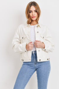 Thumbnail for Aster 90's Denim Jacket Off White, Jacket by Just Black | LIT Boutique