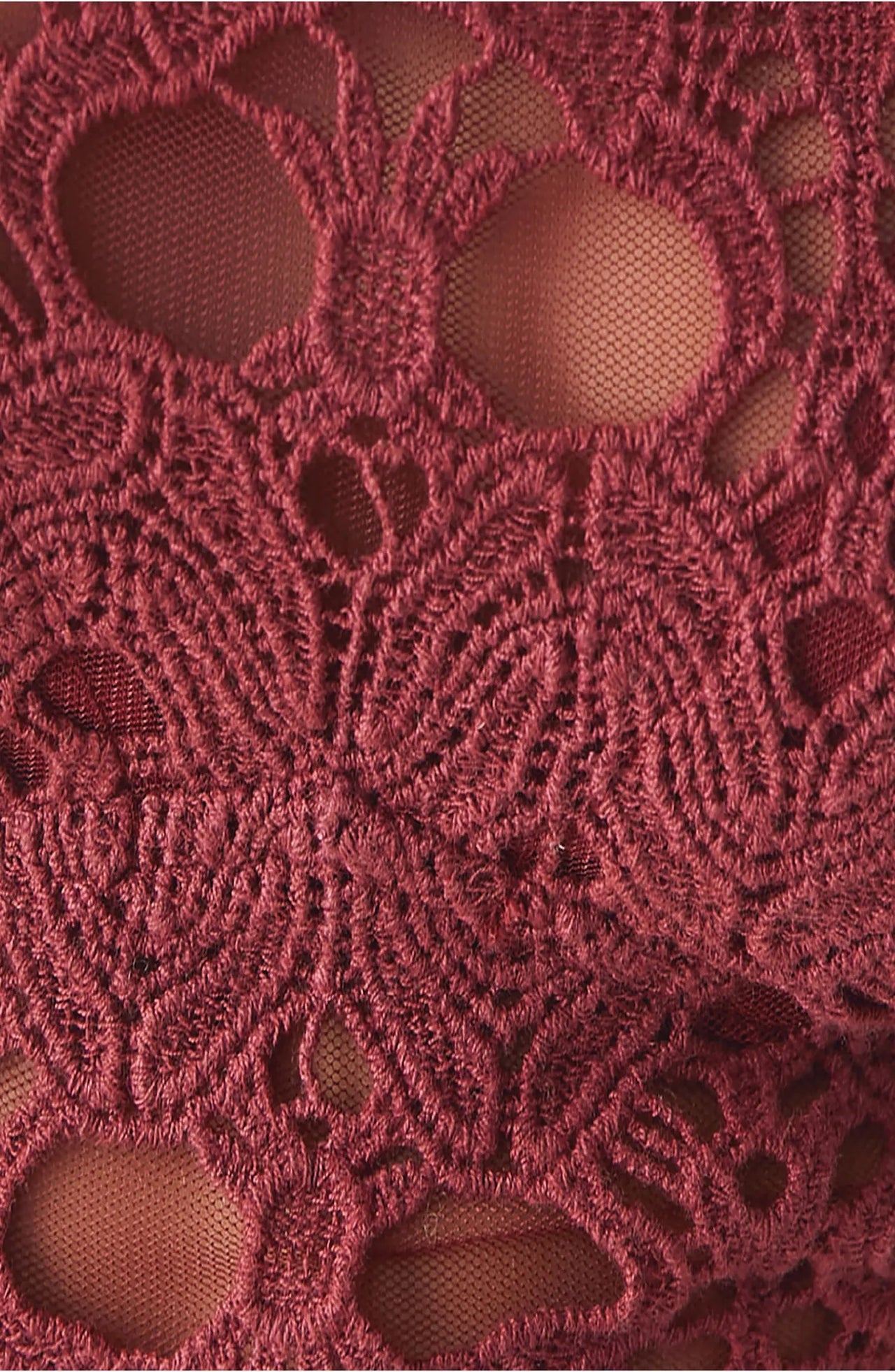 Doily Crochet Lace Bralette - Terracotta - Boutique 23