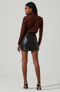 Thumbnail for Atwell Faux Leather Skirt Black, Skirt by ASTR | LIT Boutique