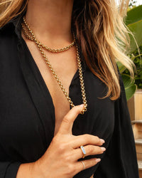 Thumbnail for Bardot 17 in Gold Chain Necklace, Necklaces by Jurate | LIT Boutique