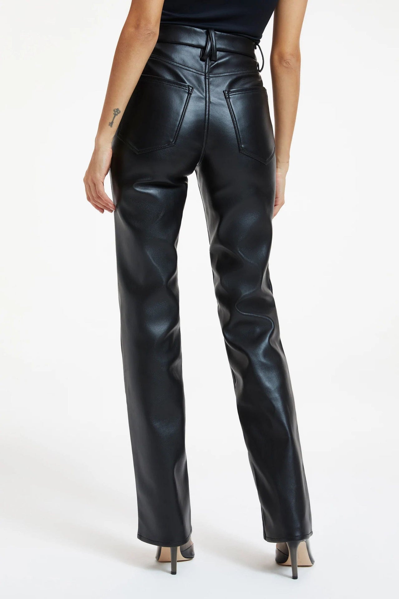 Better Than Leather Good Icon Black, Bottoms by Good American | LIT Boutique