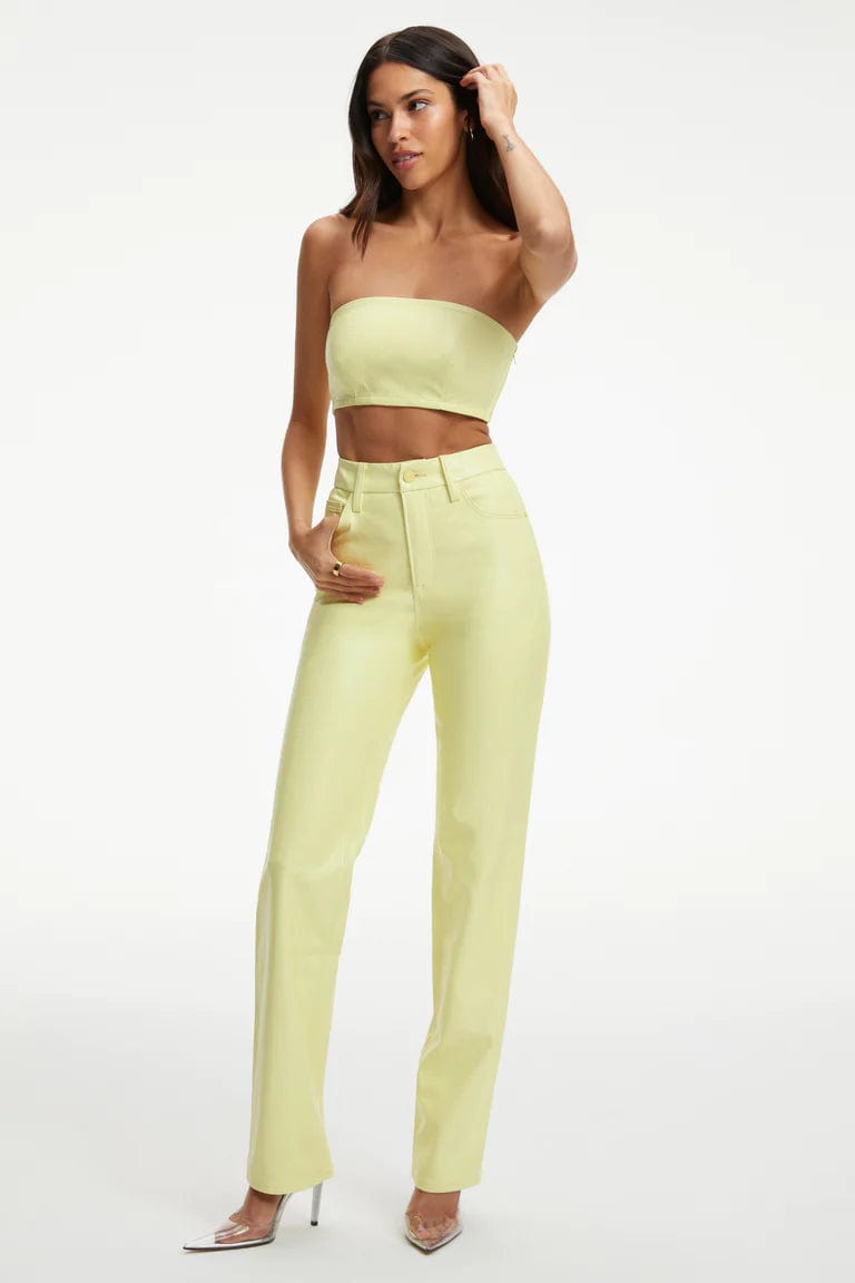 Better Than Leather Good Icon Key Lime, Bottoms by Good American | LIT Boutique