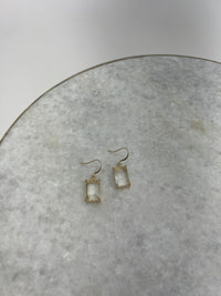Thumbnail for Bex Diamond Baguette Drop 14k Gold, Earring by SecretBox | LIT Boutique