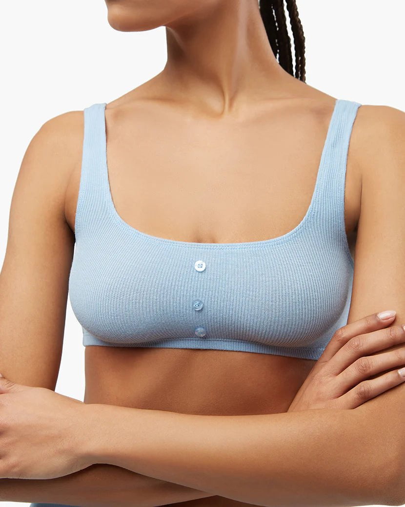 Blue Bell Button Scoop Bra, Bra Lounge by We Wore What | LIT Boutique