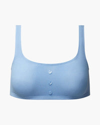 Thumbnail for Blue Bell Button Scoop Bra, Bra Lounge by We Wore What | LIT Boutique