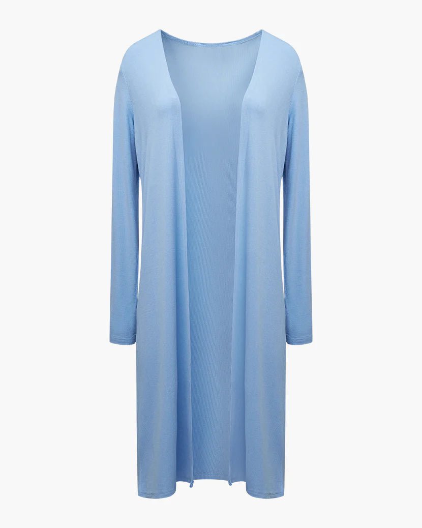 Blue Bell Ribbed Long Duster, PJ Lounge by We Wore What | LIT Boutique