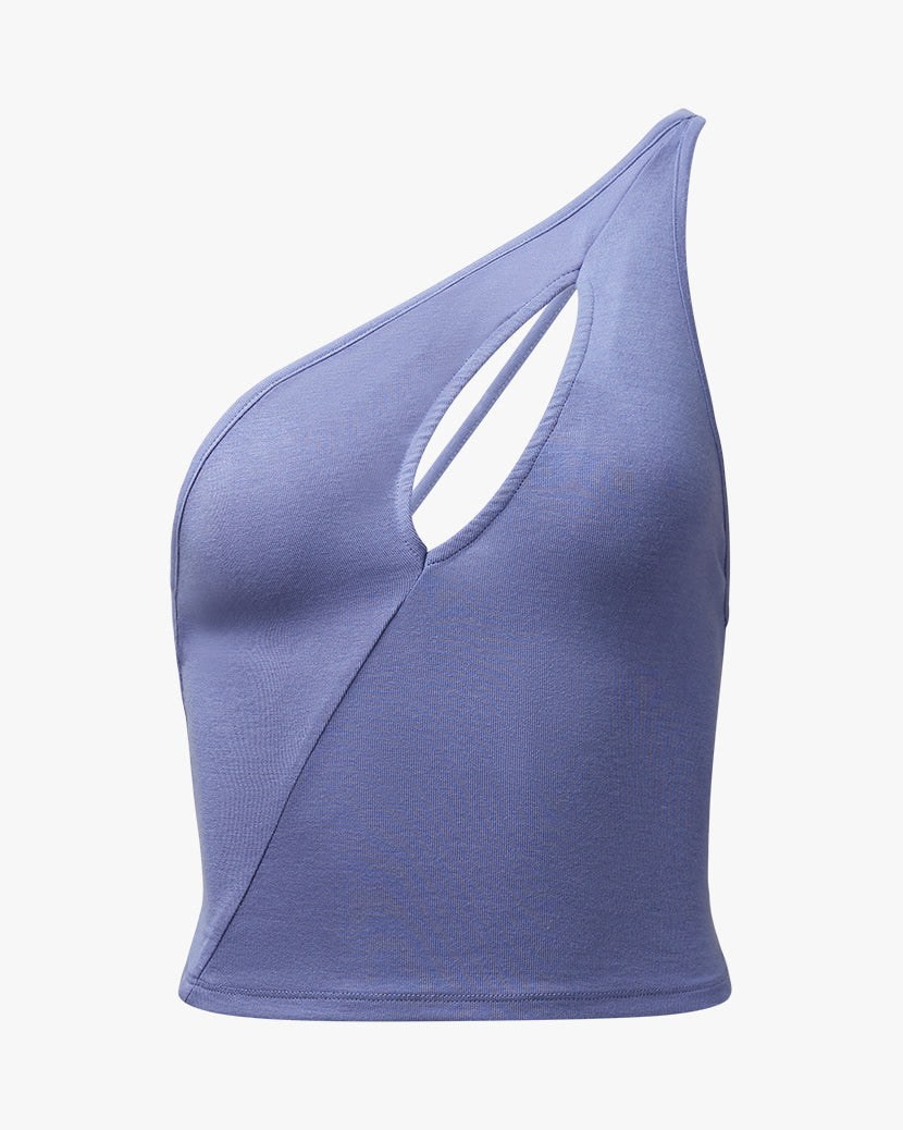 Blue Slate Cut Out Tank, Tank Tee by We Wore What | LIT Boutique