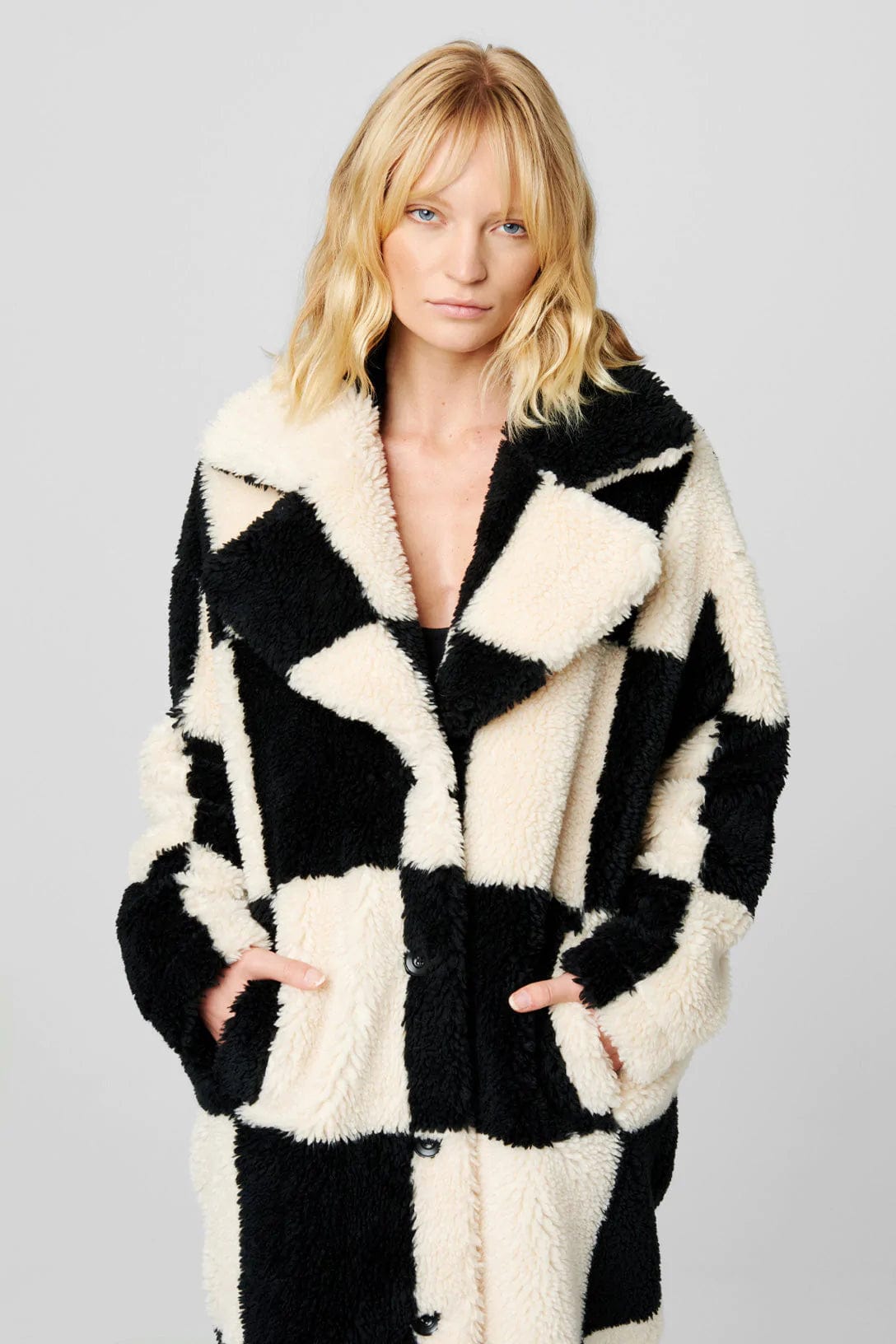Bold Move Checkerboard Jacket Black White, Jacket by Blank NYC | LIT Boutique