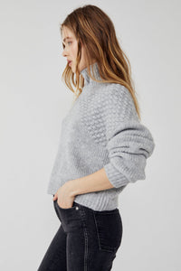 Thumbnail for Bradley Turtleneck Pullover Sweater Heather Grey, Sweater by Free People | LIT Boutique