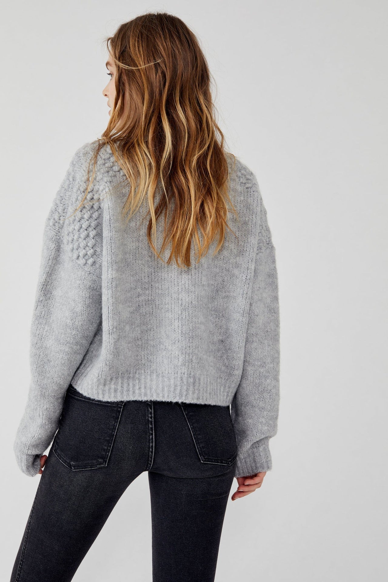 Bradley Turtleneck Pullover Sweater Heather Grey, Sweater by Free People | LIT Boutique