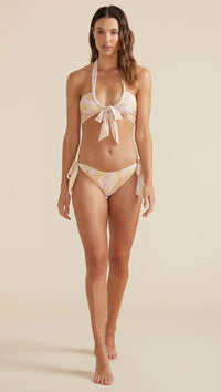 Thumbnail for Brianna Halter Bikini Top Multi, Swim by Mink Pink | LIT Boutique