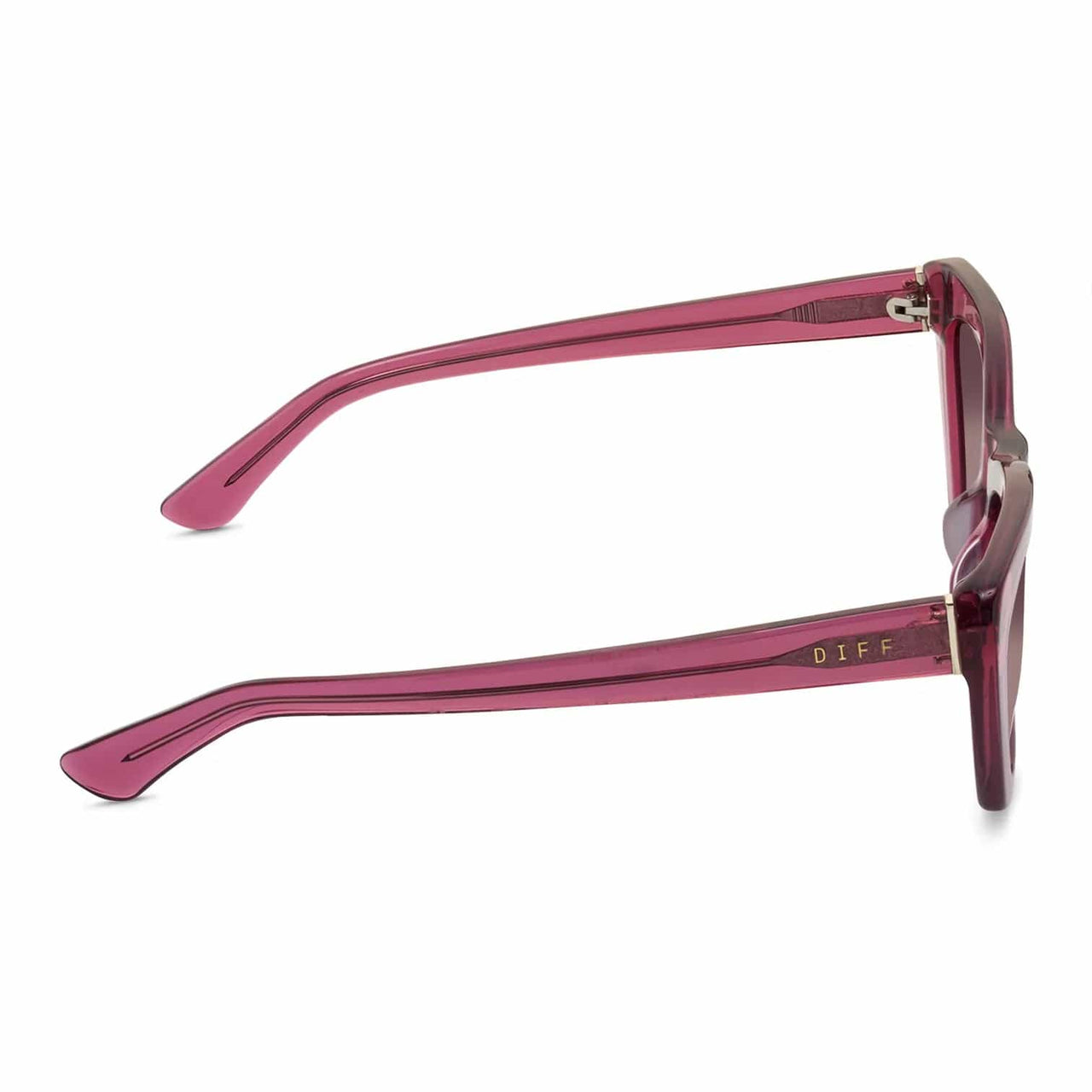 Camila Macarena Pink Crystal Wine Gradient Sunglasses, Sunglasses by DIFF Sunglasses | LIT Boutique