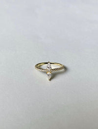 Thumbnail for Caroline Diamond Ring 14k Gold, Ring by PK Jewlery | LIT Boutique