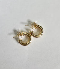 Thumbnail for Carson Bubble Mini Hoop Earrings 14k Gold, Earring by LX1204 | LIT Boutique