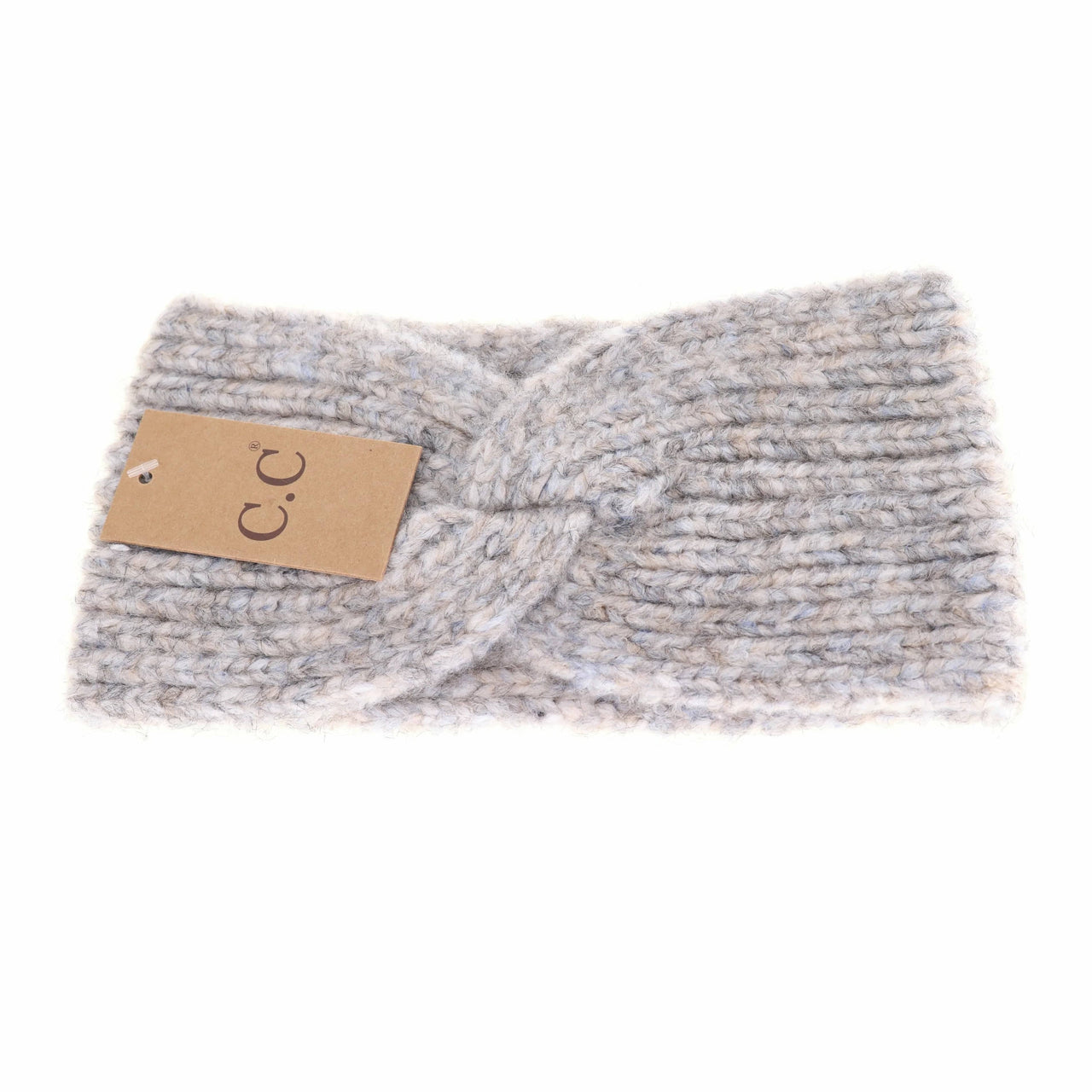 Carter Ribbed Headband Dove, Hat by C.C | LIT Boutique