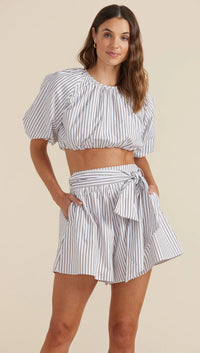 Thumbnail for Cassia Crop Top Stripe, Tops by Mink Pink | LIT Boutique