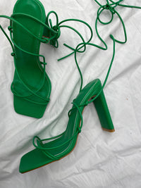 Thumbnail for Cayara Lace Up Sandal Green, Shoes by Billini Shoes | LIT Boutique
