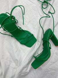 Thumbnail for Cayara Lace Up Sandal Green, Shoes by Billini Shoes | LIT Boutique