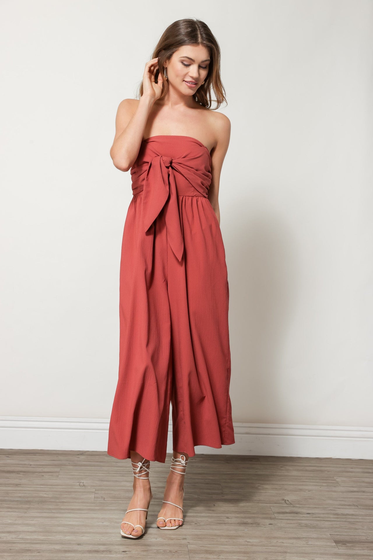 Charlie Jumpsuit Cinnamon, Dress by Line and Dot | LIT Boutique