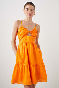 Thumbnail for Chrissy Cut Out Sun Dress Tangerine, Dress by Rails | LIT Boutique