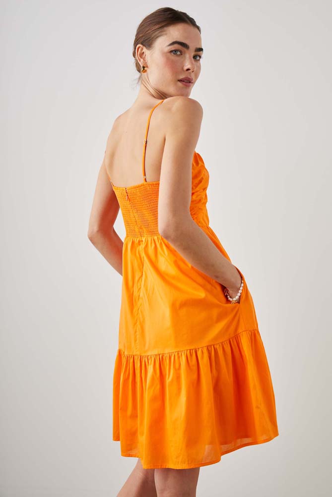 Chrissy Cut Out Sun Dress Tangerine, Dress by Rails | LIT Boutique