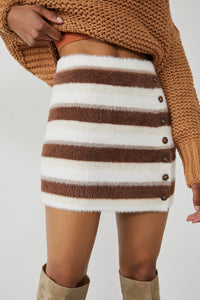 Thumbnail for Ciara Sweater Mini Skirt Cashmere Combo, Skirt by Free People | LIT Boutique