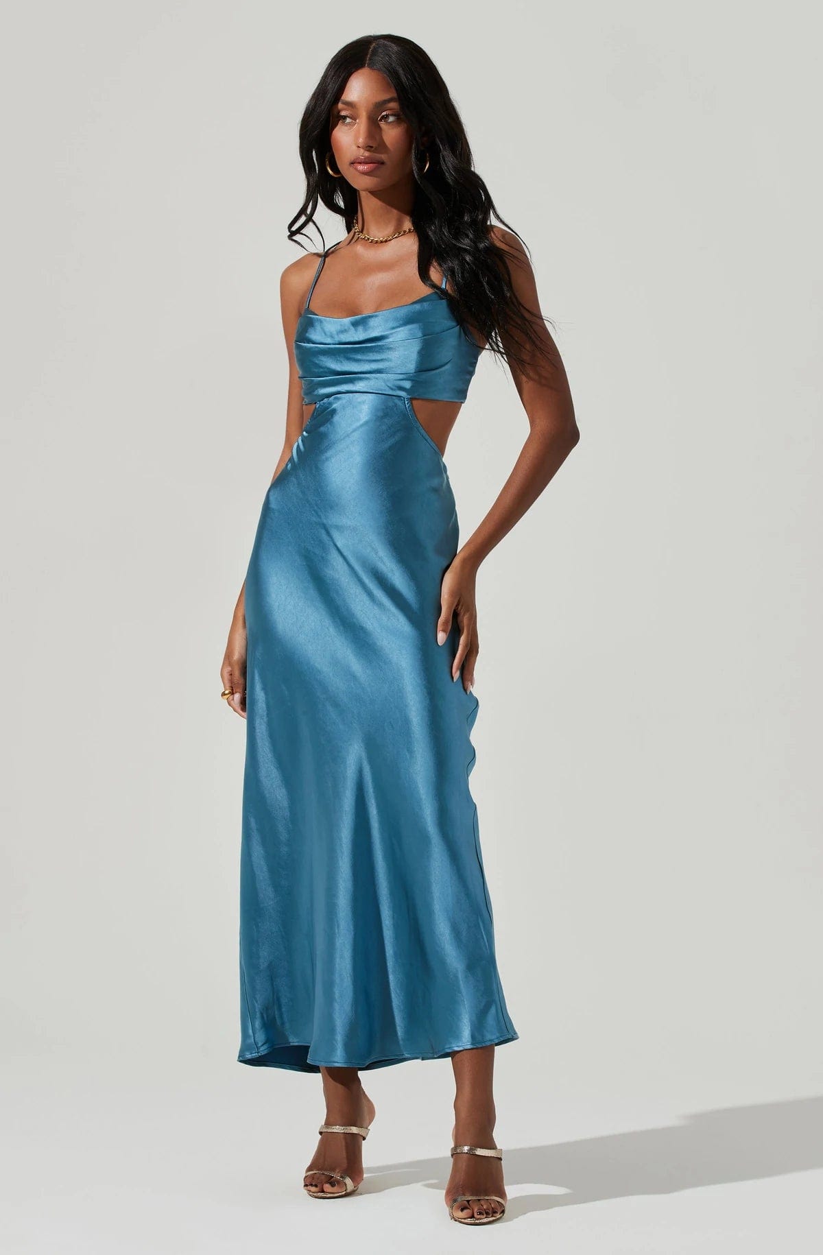 Colette Dress Slate Blue, Dresses by ASTR | LIT Boutique