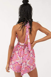 Thumbnail for Coral Tides Romper Hollyhock Combo, Dress by Free People | LIT Boutique