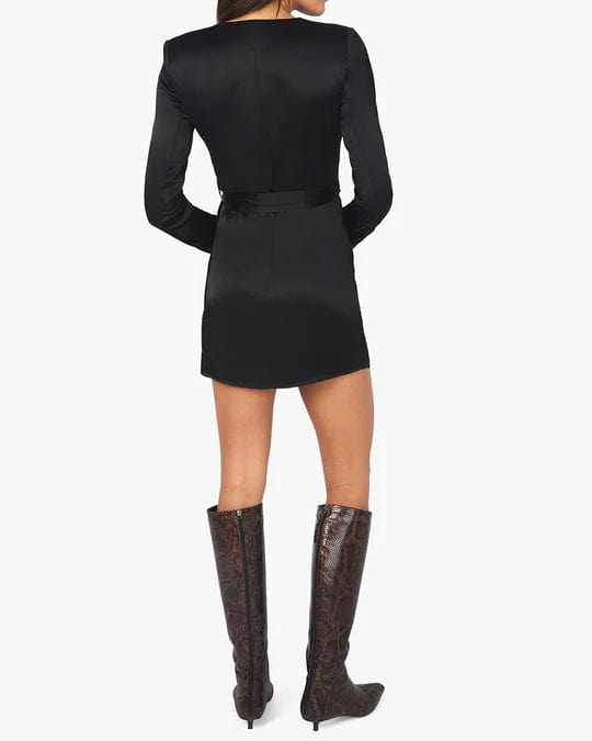 Cowl Front Dress Black, Dress by We Wore What | LIT Boutique