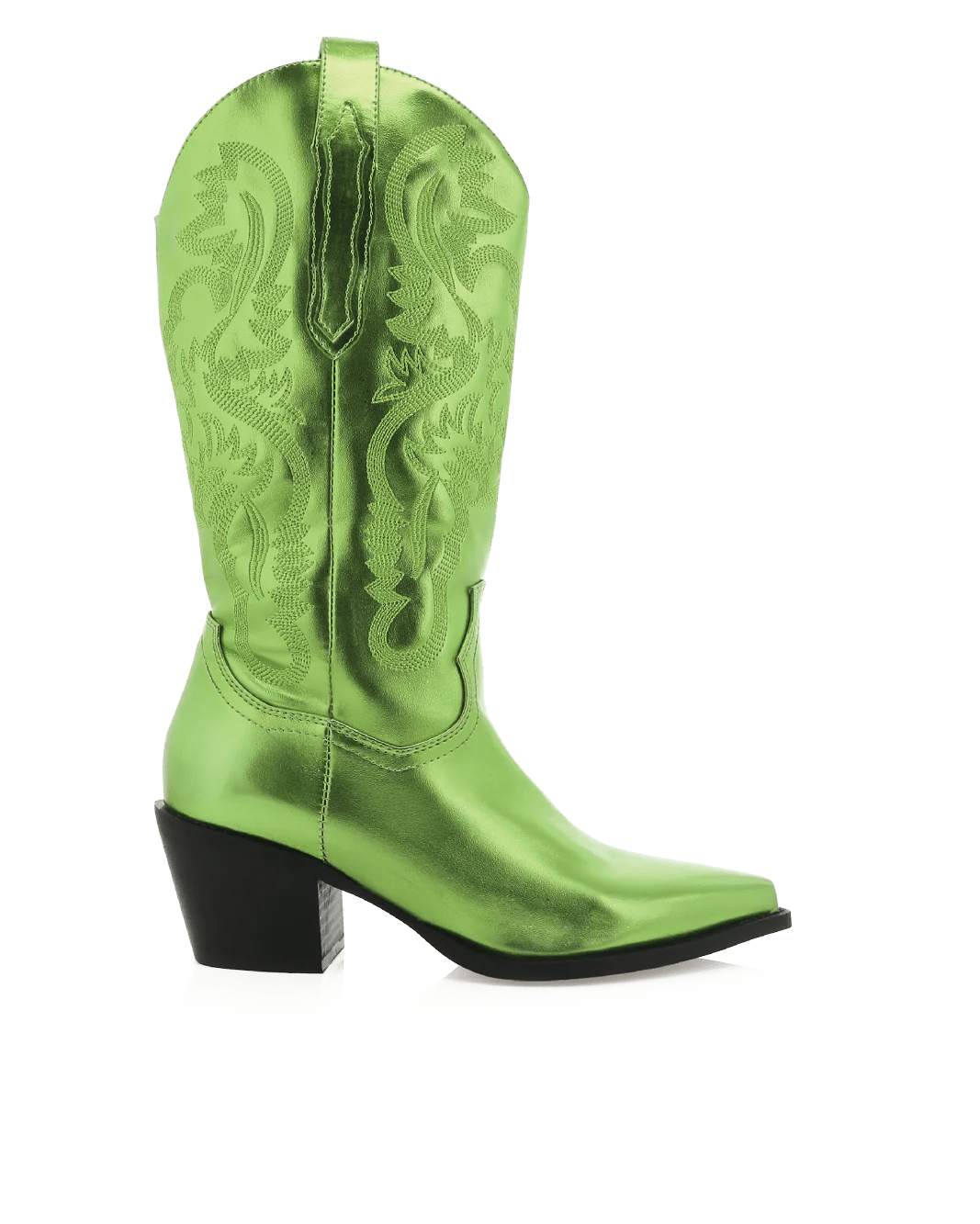 Danilo Metallic Cowboy Boot Green, Shoes by Billini Shoes | LIT Boutique