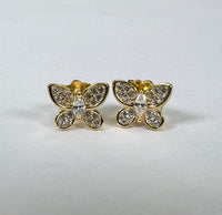Thumbnail for Diamond Butterfly Earrings 14k Gold, Earring by LX1204 | LIT Boutique
