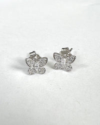 Thumbnail for Diamond Butterfly Earrings 925 Sterling Silver, Earring by LX1204 | LIT Boutique