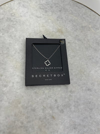 Thumbnail for Diamond Clover Necklace 24k White Gold, Necklace by SecretBox | LIT Boutique
