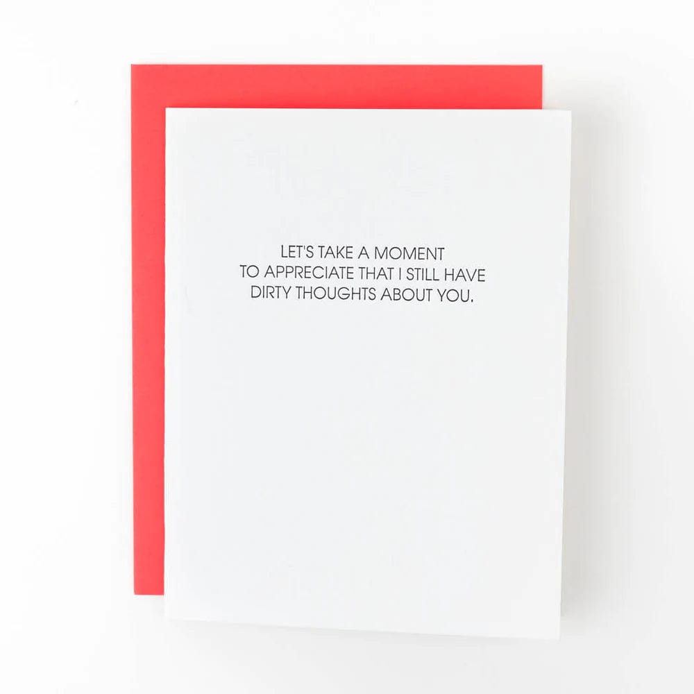 Dirty Thoughts Letterpress Love Card, Gift by Chez Gagne | LIT Boutique