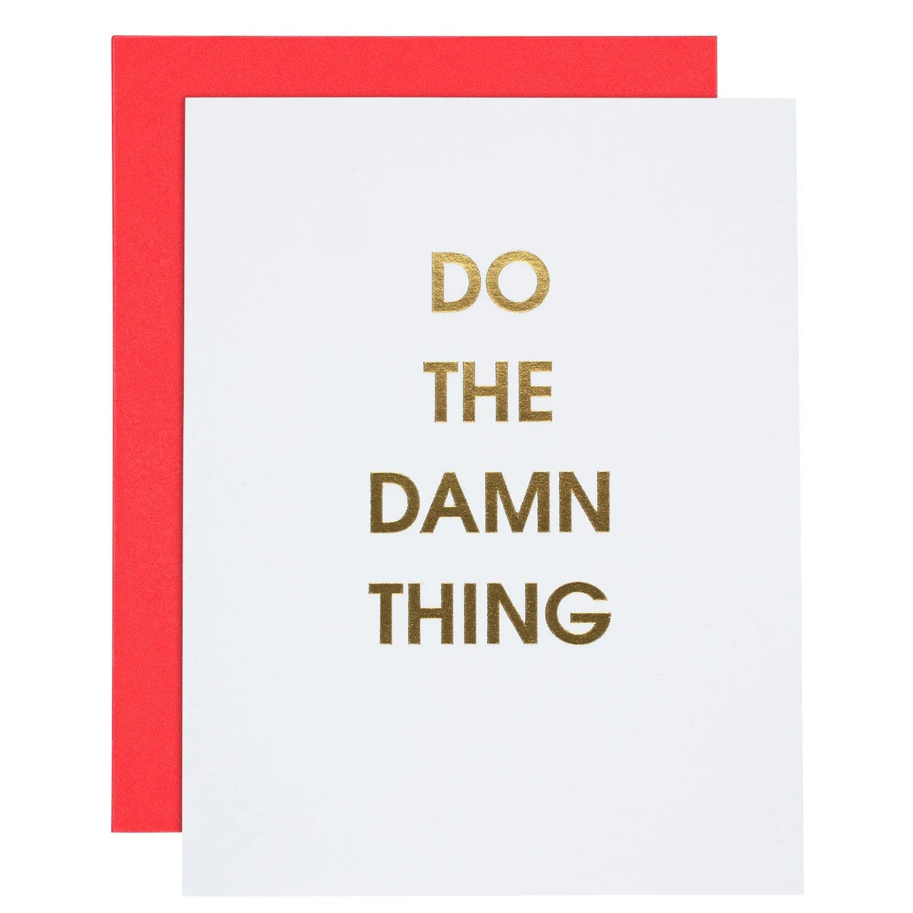 Do the Damn Thing Letterpress Card, Gift by Chez Gagne | LIT Boutique