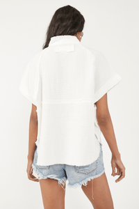 Thumbnail for Dreamy Days Shirt White, Tops Blouses by Free People | LIT Boutique